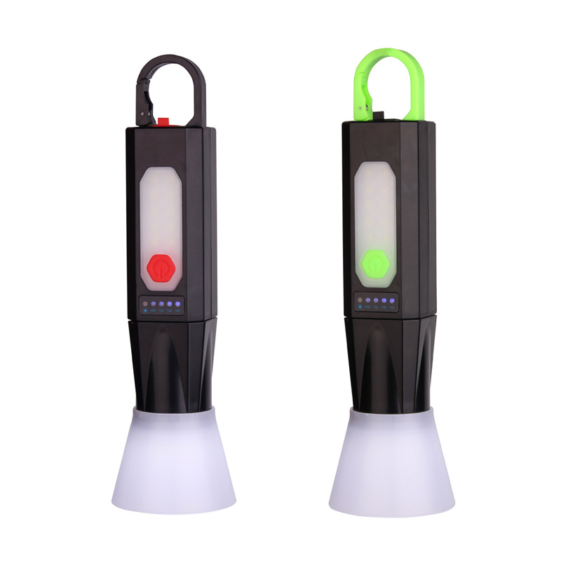 Outdoor solar camping light telescopic zoom portable multi-functional waterproof adventure emergency lighting camping light