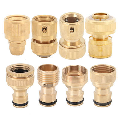 Manufacturers supply copper standard water connector 4 points 6 points nipple car wash water gun fittings water pipe hose quick connection