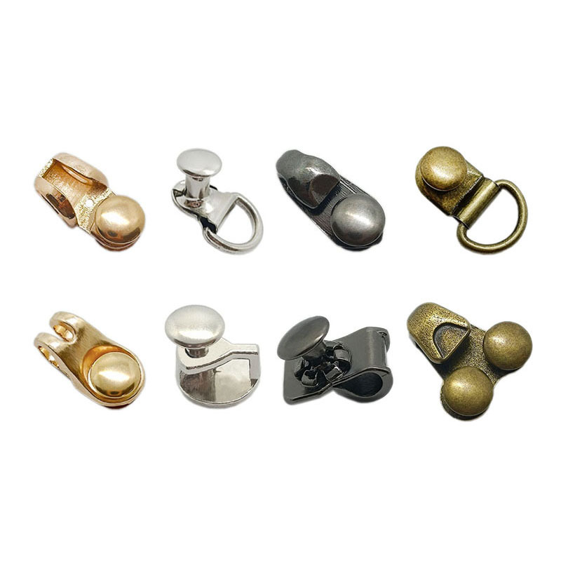 Factory wholesale mountaineering shoes buckle high-top boots eye hook buckle alloy winding buckle heart buckle sneaker snail buckle Rivet