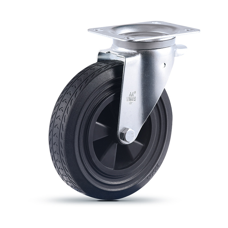 660L trash can wheels solid rubber casters 200KG silent wear-resistant heavy duty casters VIMA factory shipped