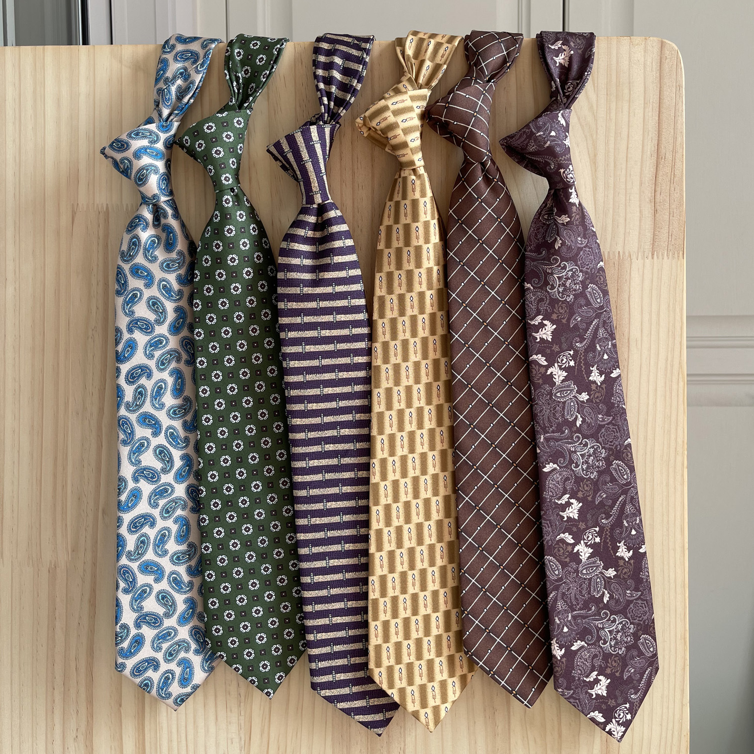 Girl's Tie Ancient 8cm Trendy Brand Printed Imitation Silk All-match Korean Style Retro Hong Kong Style Floral Casual Men's Tie
