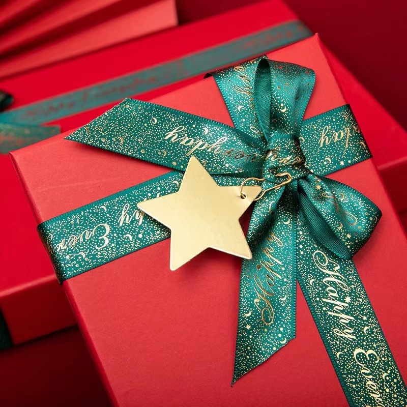New Year gift box custom wedding candy gift box red gift box cosmetics heaven and earth cover gift box empty box wholesale