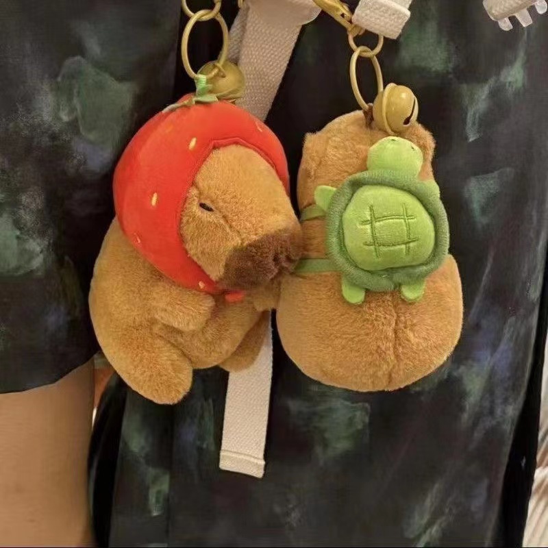 KTOK same style capabala dolphin pendant plush doll student gift portable cute small pendant
