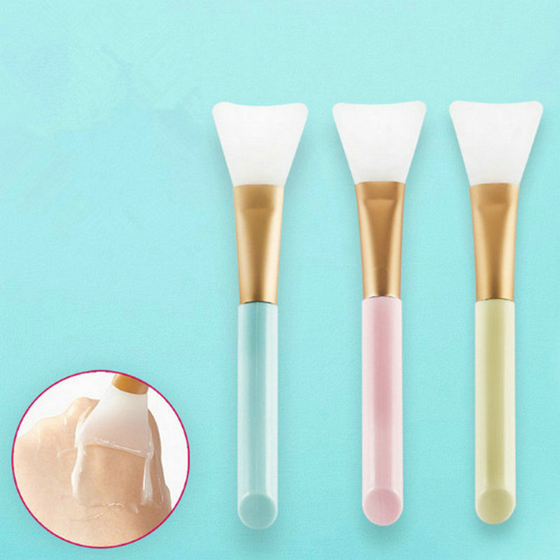 Двусторонняя силиконовая маска-щетка с головкой DIY Beauty Мягкая силиконовая щетка с регулируемой палочкой Домашняя маска Щетка для грязевых инструментов