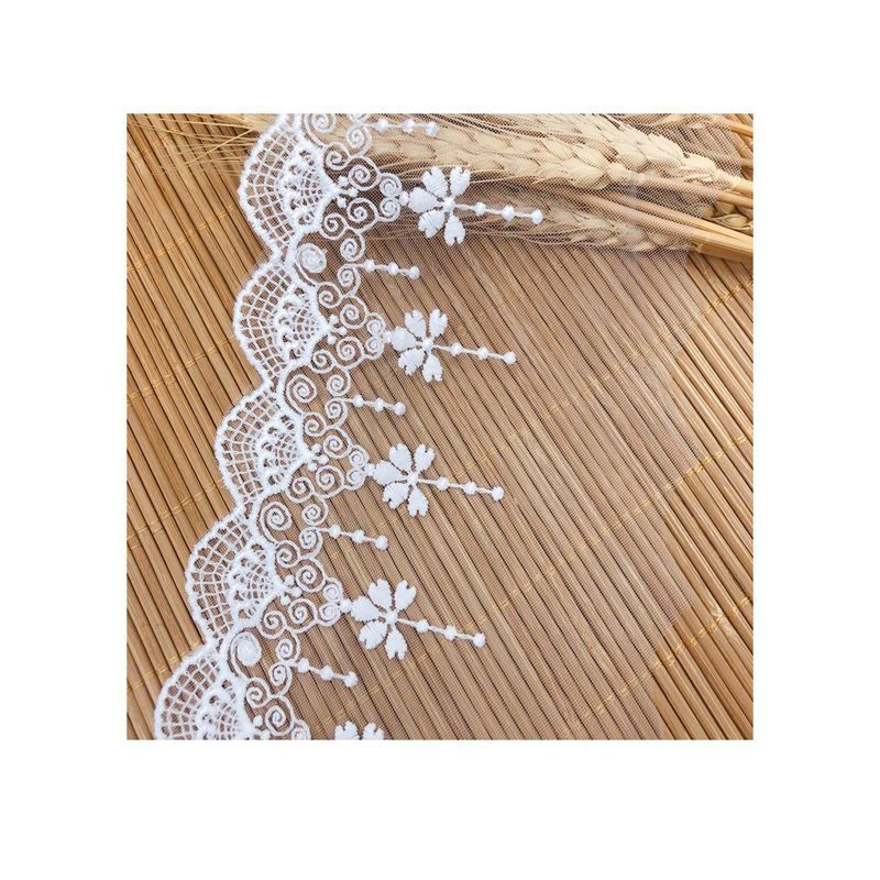 Water Soluble Lace American Mesh Milk Silk Mesh Embroidered Flower Wedding Dress Home Soft Decoration Lolita Accessories Spot
