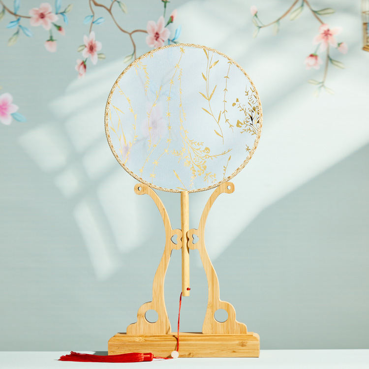 Ancient style gilding classical bride Group fan wedding Chinese style hanfu Palace fan diy photography fan Chinese performance dance