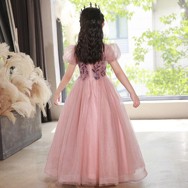 Children's Clothing Children's Dress Princess Dress Stylish Girl's Piano Playing Dress Flower Girl's Wedding Girl's Evening Dress