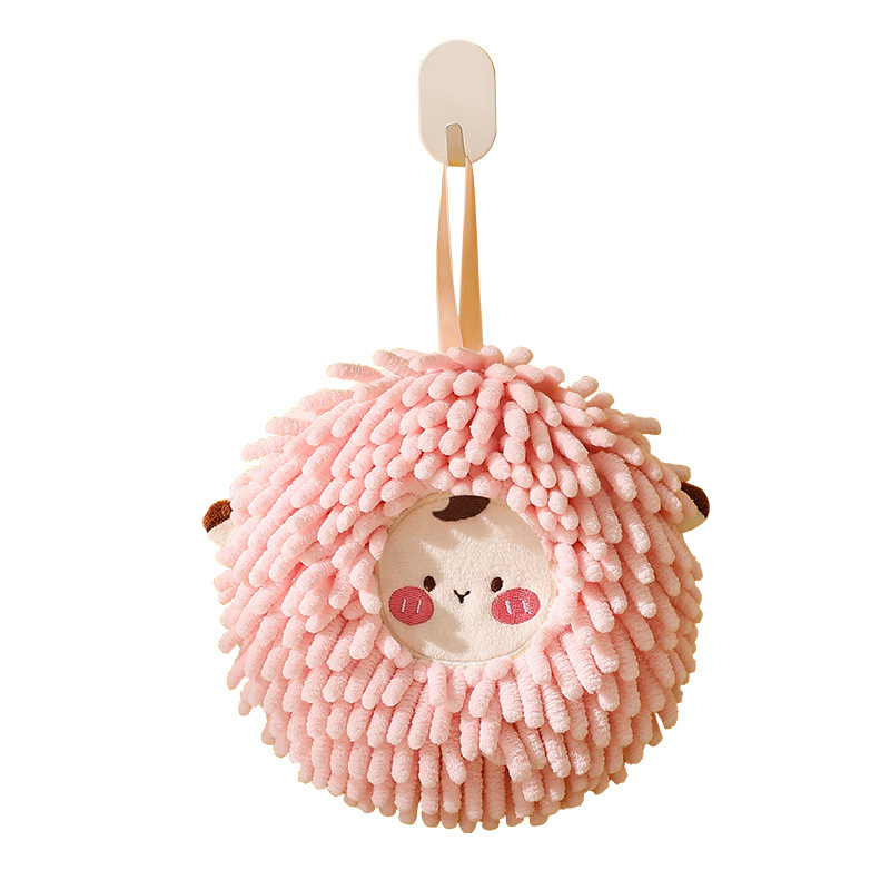 Shan Mu Xi Yang Chenille Handball Microfiber Hanging Towel Household Children's Kitchen Hanging Towel Support
