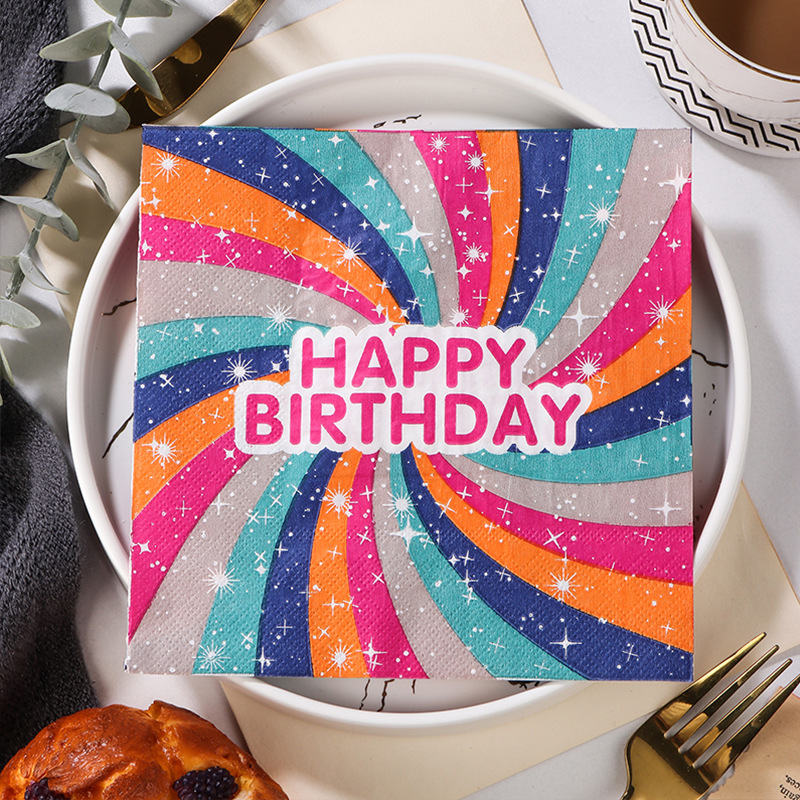 Manufacturer in stock new camouflage printing napkin tissue Western restaurant baking workshop applicable facial tissue