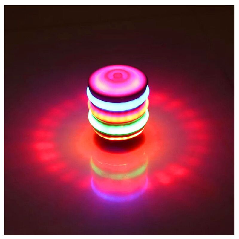 メーカー直売の模造木のジャイロの七色の電気音楽の閃光のおもちゃの広場の子供のおもちゃの露店の発光のおもちゃ|undefined