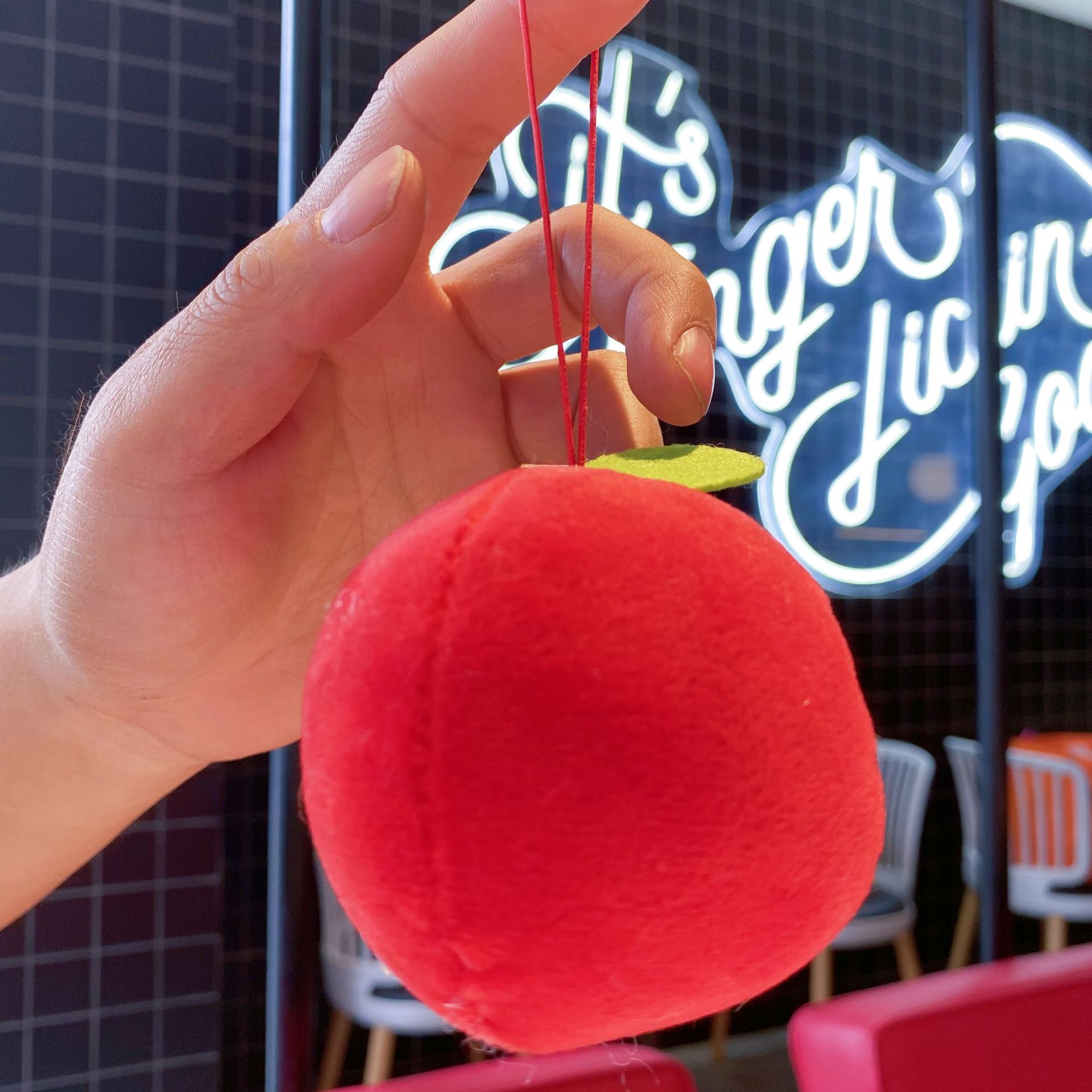 TikTok Explosions Cute Apple Cat Fruit Pendant Children's Day Gift Activity Gift Claw Machine Doll