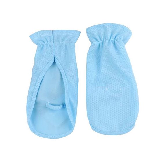 Sunscreen Gloves for Women Driving Summer Thin Short Electric Car Sunshade Ice Silk Finger White Back Cover