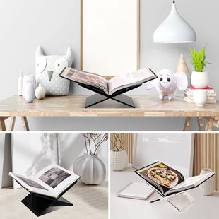 Acrylic Reading Bookshelf Book Display Stand Acrylic Reading Tray Rack Acrylic Book Holder
