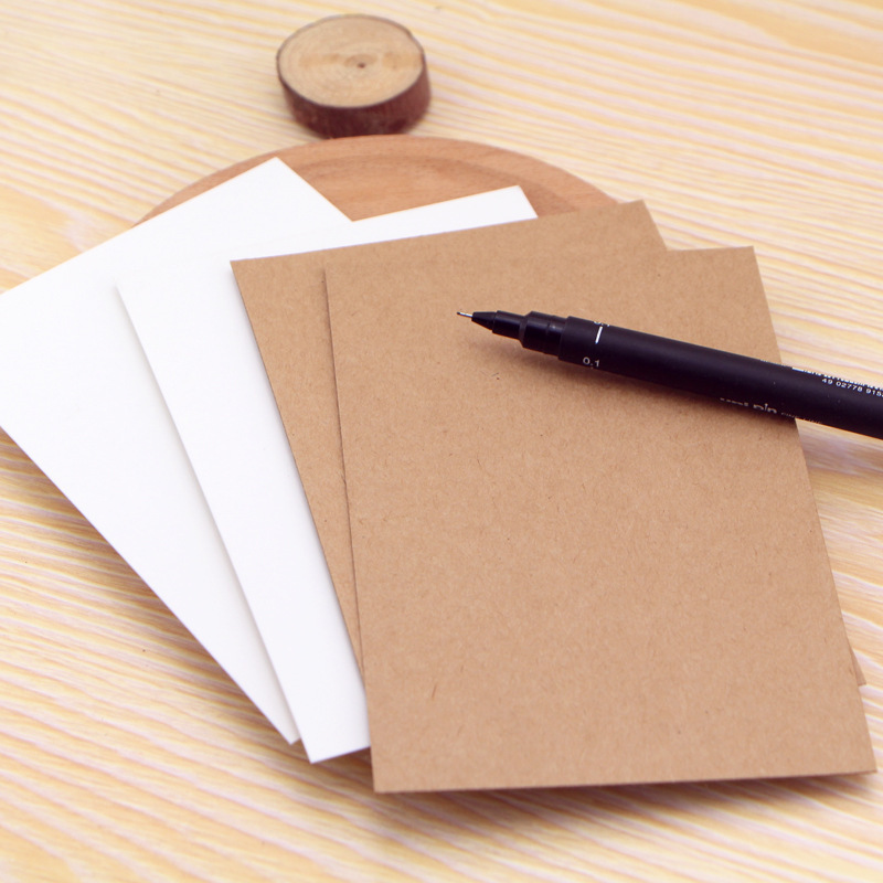 White Cardboard Black Cardboard Dutch White Card Art Painting Special Business Card DIY Hard Cardboard Marker Pen Drawing Paper