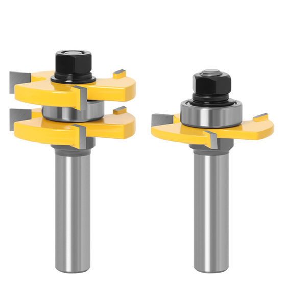 2-piece set 1/2 handle woodworking milling cutter set woodworking tool set 2-piece mortise and tenon tool woodworking tool set