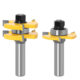 2-piece set 1/2 handle woodworking milling cutter set woodworking tool set 2-piece mortise and tenon tool woodworking tool set