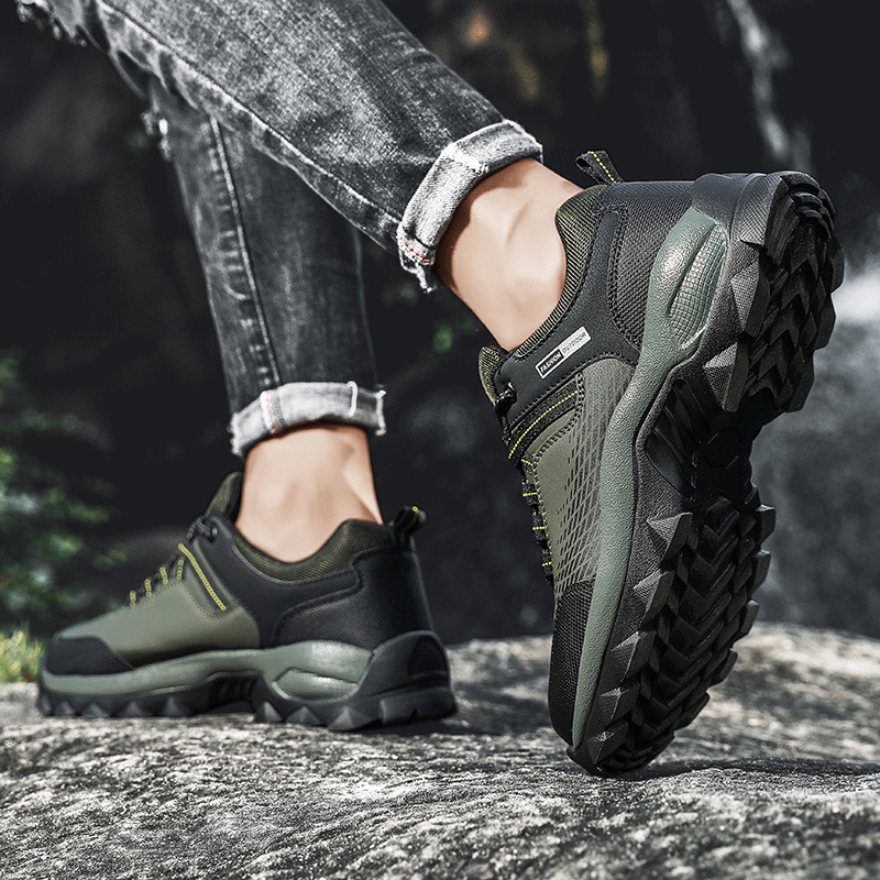 Hiking shoes men's cross-border plus size men's outdoor low-top hiking shoes sports travel shoes hiking boots Climbing