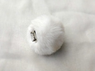 Plush ball small pendant rabbit tail fur ball cute decorative brooch gripper