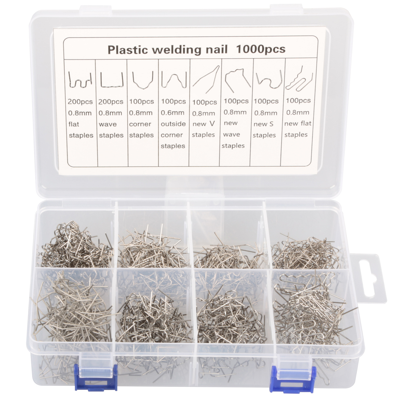 3000/1800/1200PCs boxed car bumper repair machine plastic welding nail repair nail welding wire nail planting