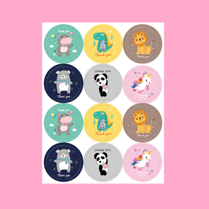 Sealing sticker THANK YOU hot sale THANK YOU round sealing sticker adhesive sticker