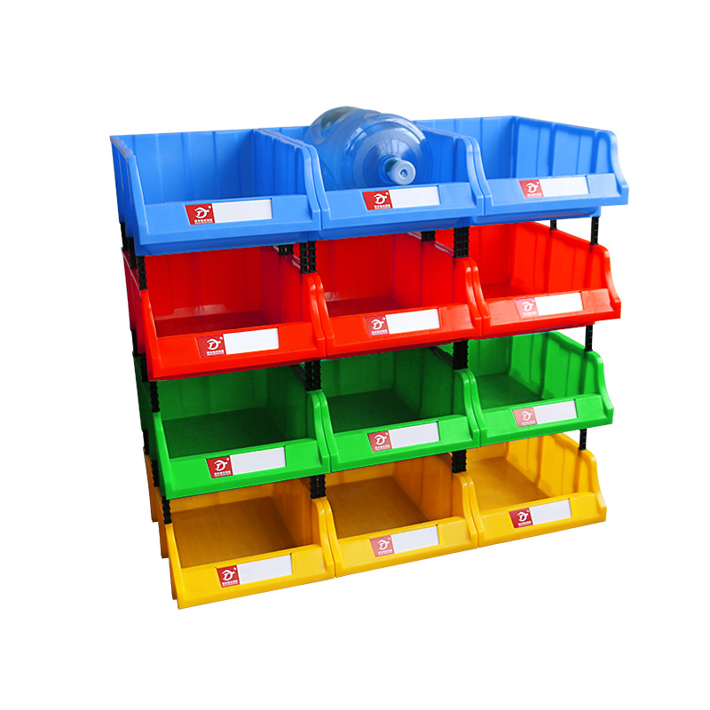 Mingfengtenglong oblique thickened parts box plastic box set vertical material Box hardware tool shelf plastic box