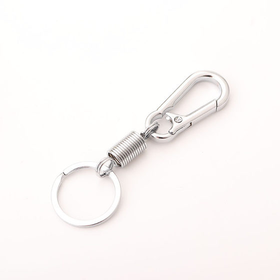 Factory direct cross-border Men's waist hanging key ring metal key ring anti-lost national wholesale motorcycle women's stall