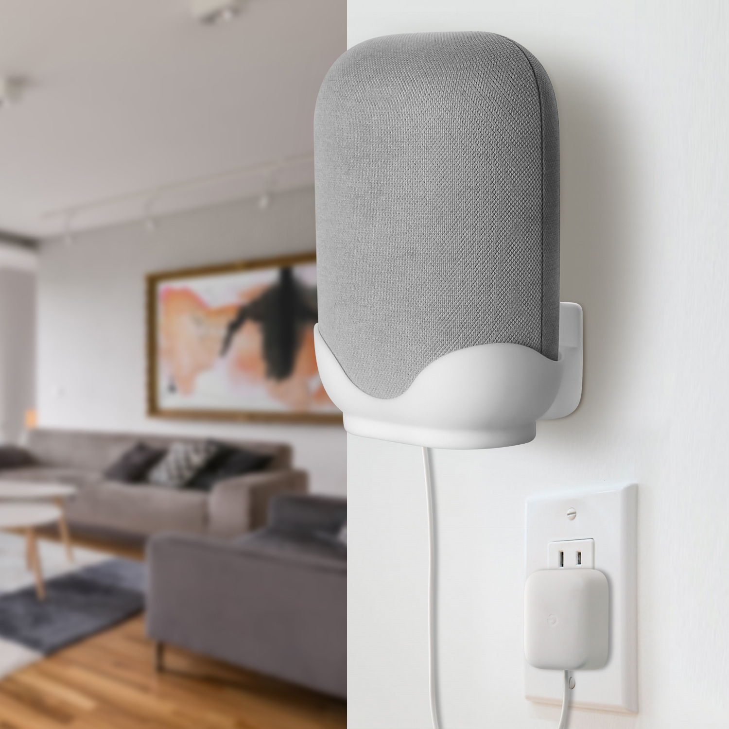 google-nest-audio-acrylic-desk-wall-speaker-storage-rack-abs-material-durable-strong-storage-line-management-sound-speaker-stand