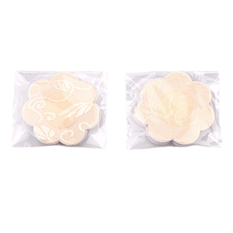 Cross-border supply of foreign trade disposable milk paste non-woven milk paste 5 pairs of a pack of color card packaging milk paste chest paste