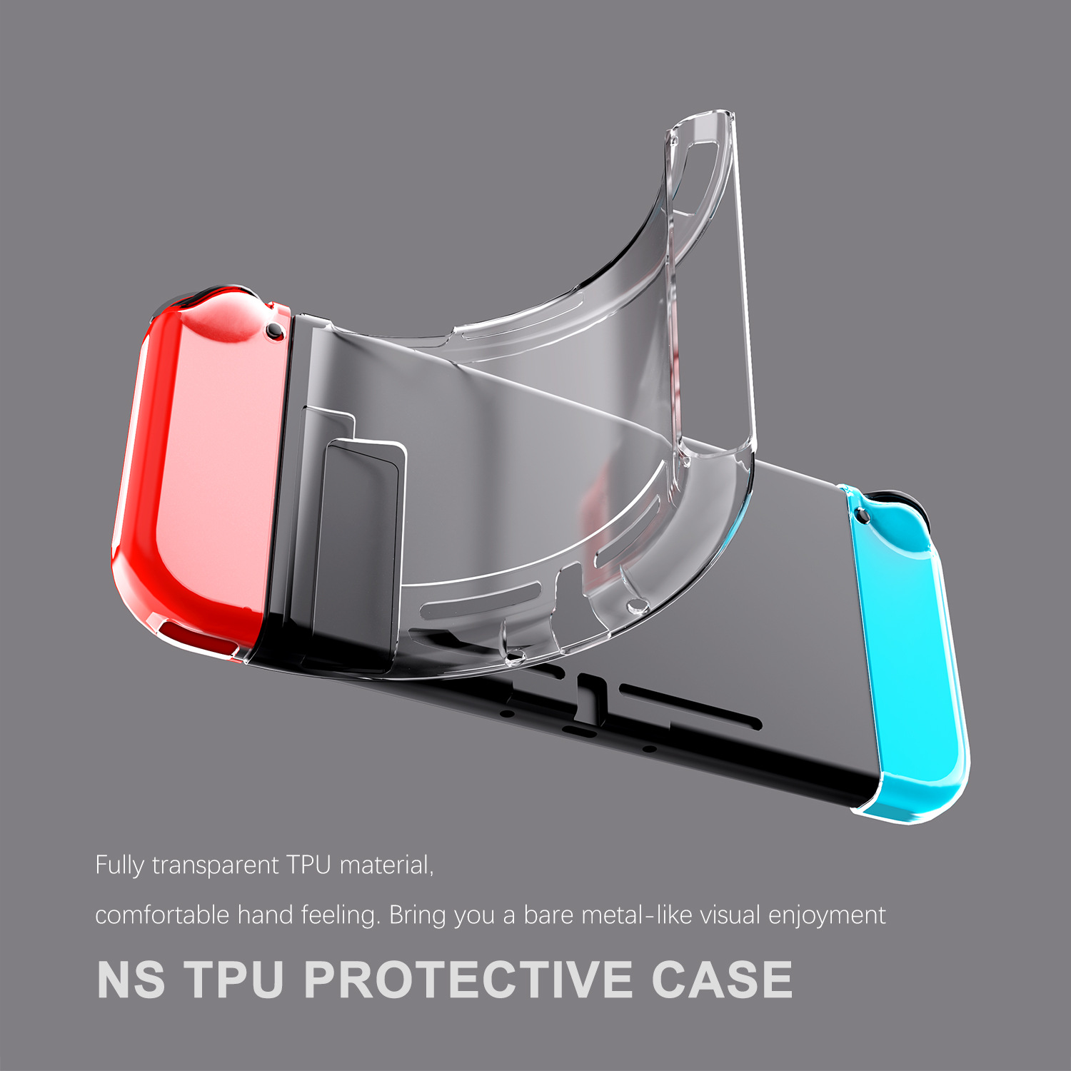 Nintendo Switch protective shell SwitchTPU soft shell transparent split protective cover NS game console protective shell