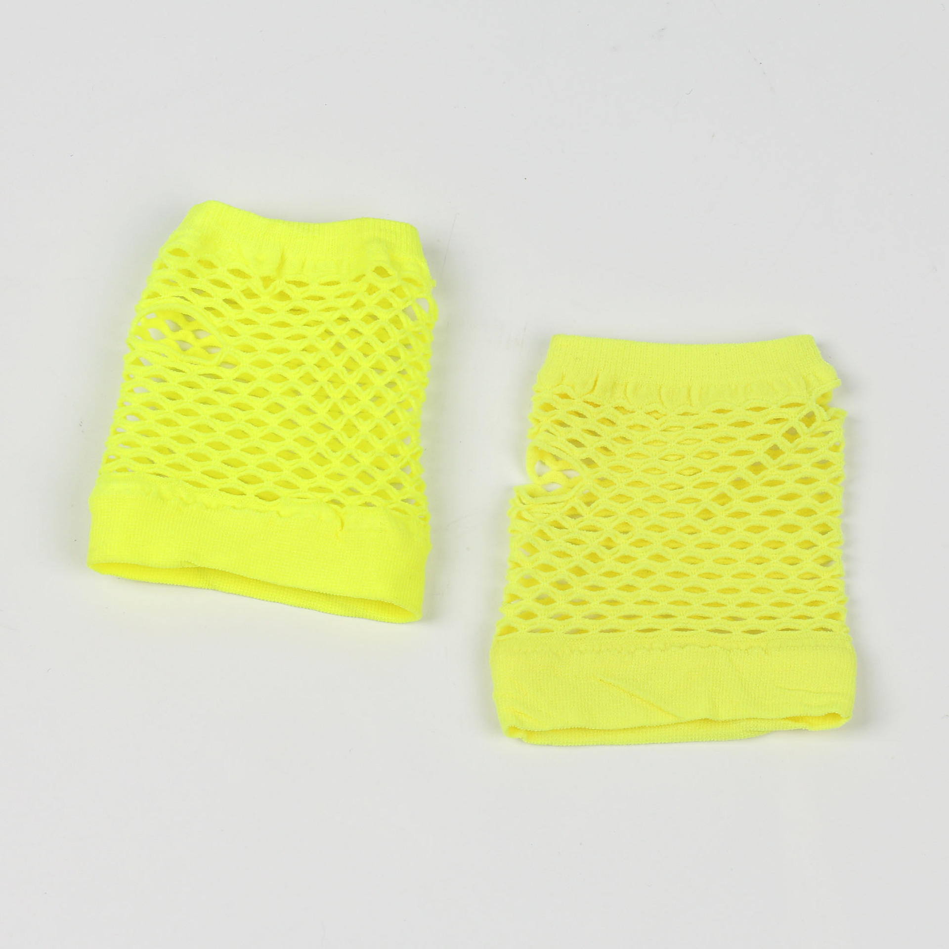 Cross-border short fishing net gloves nightclub multi-color sexy stretch gloves punk gloves European and American hollow mesh gloves_voghion.com