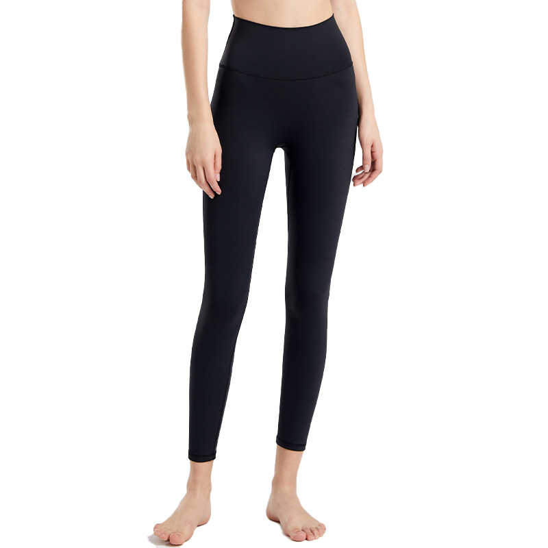 Yoga Pants Women's High Waist Hip Lifting Non-marking Naked Fitness Suit Peach Hip Tight Sports Pants for Outer Wear in Spring
