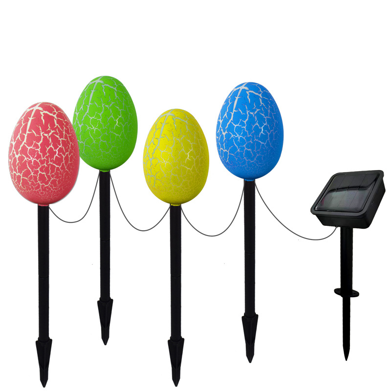 Outdoor solar Easter egg waterproof landscape garden decoration Lantern Garden layout ground plug night light