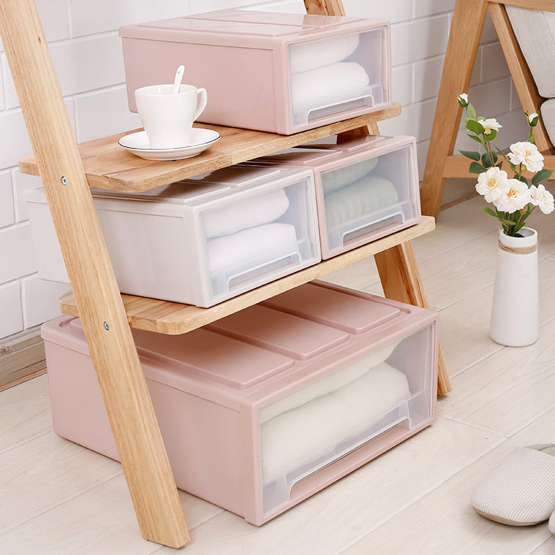 Drawer Type Storage Box Wardrobe Wardrobe Plastic Cabinet Household Underwear Storage Clothes Tiling Box Clothes Storage Box