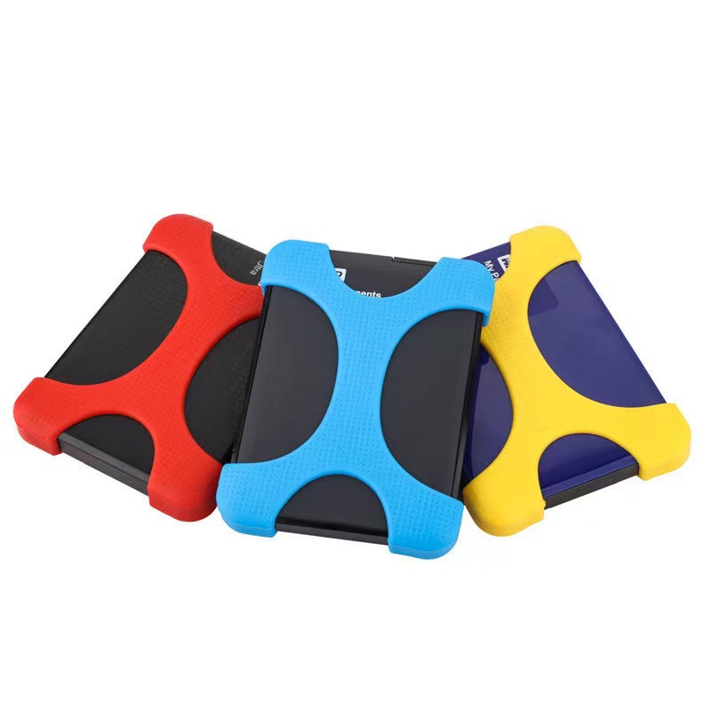 2.5-inch mobile hard disk silicone case protective cover universal protective cover drop-resistant shockproof hard disk protective cover