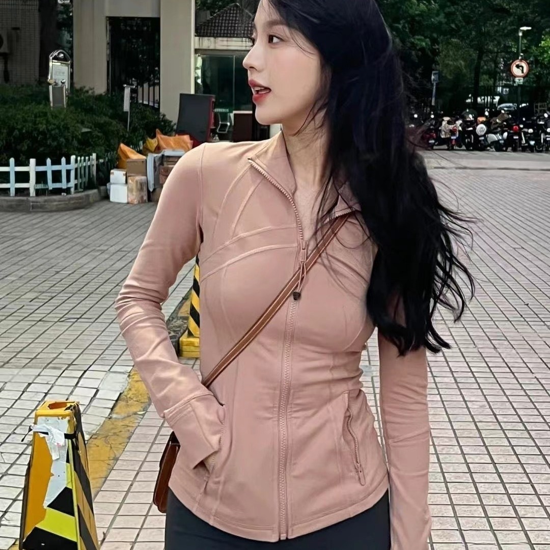 SWIFT SPEED European and American yoga sports jacket women's stretch zipper running yoga long-sleeved top workout clothes