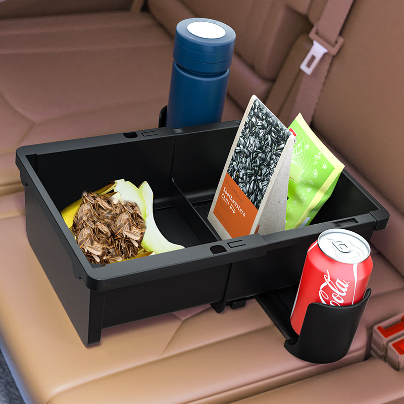 Car tissue box car armrest box storage box car seat universal front multifunctional storage box trash can