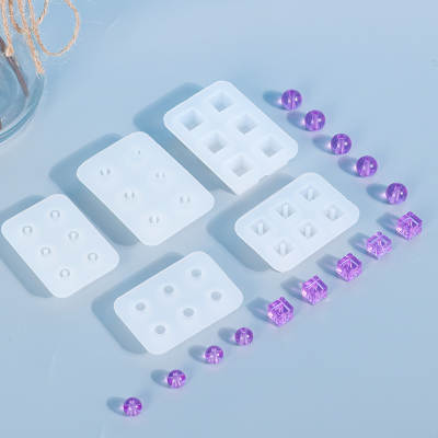 Triumphant diy glue drop mould 6 grid ball earring bracelet silicone mould mirror Amazon resin