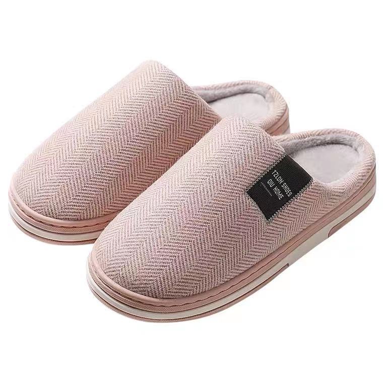 Cotton Slippers for Women's Winter Home Home Thick Bottom Winter Moon Indoor Home Couple 2021 New Wool Slippers for Men