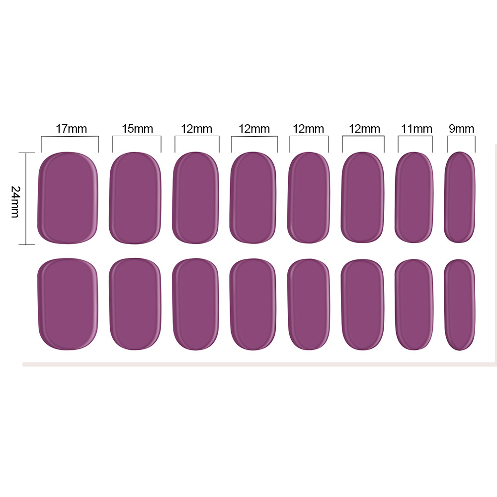 New UV Nail Stickers Second Generation Semi-curing Phototherapy Nail Art Stickers Full Stickers Waterproof and Long-lasting Cream Wind Soft Gel Stickers