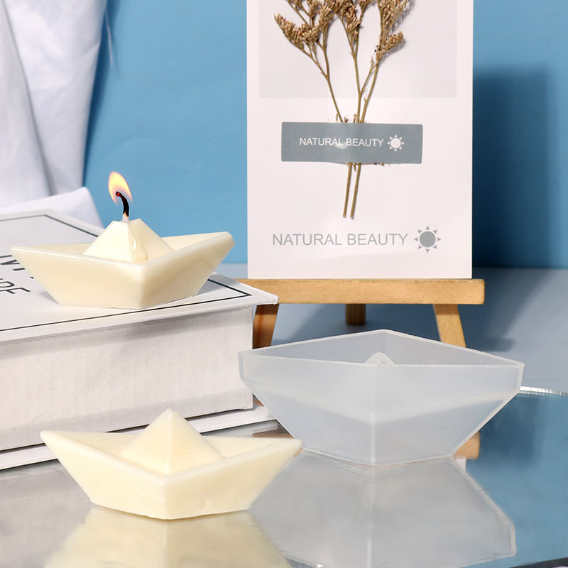 Zhongcheng Silicone diy Dropping Mold Childhood Memories Paper Boat Candle Mold Silicone Handicrafts Cross-border Exclusive