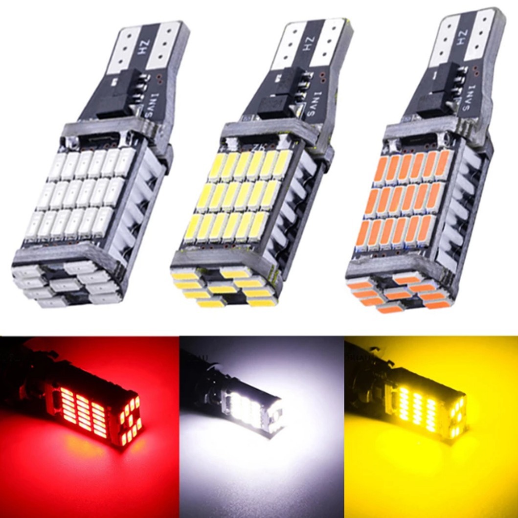 led car reversing light T15 4014 45smd decoding constant current electrodeless brake turn light highlight anti-strobe