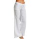 A large number of spot new Amazon explosions women's high waist wide leg pants foot horn pocket cotton and linen casual pants