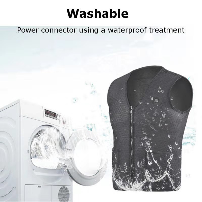 Heating vest cotton-padded jacket heating clothing factory direct men's and women's winter heating clothing warm electric heating clothing vest