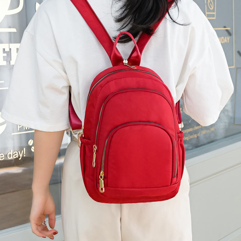 Factory wholesale 2021 new trendy Korean style backpack casual women's chest bag simple lightweight nylon shoulder bag