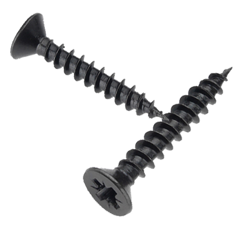 Self-tapping screw, black iron, KA wood screw, precision small screw, cross recessed self-tapping screw, cross flat head self-tapping screw