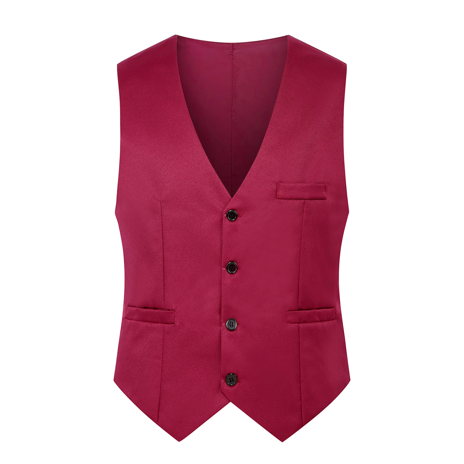 2024 Spring and Autumn New British fashion men's suit vest slim waistcoat men's vest Korean style suit vest