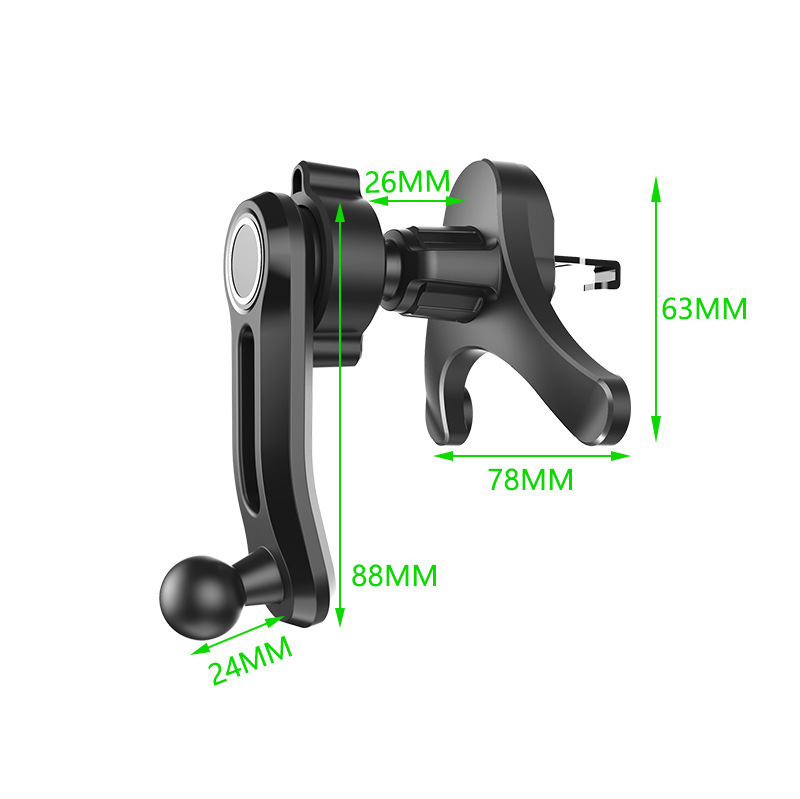 車のベントマウントホルダーアクセサリー新第 2 世代 Y 字型ベースラウンドエアコンアウトレットクリップ携帯電話スタンドブラケット|undefined