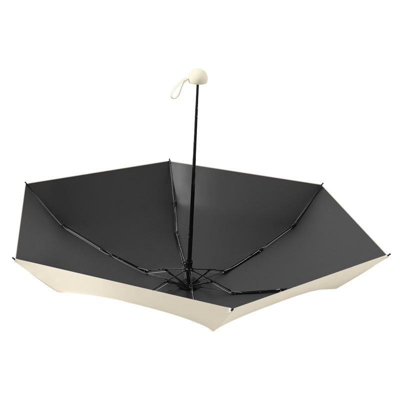 Five Fold Black Glue Opaque Capsule Umbrella Ultra Light Compact Mini Umbrella Portable Folding Women's Sunshade Sun Pocket Umbrella