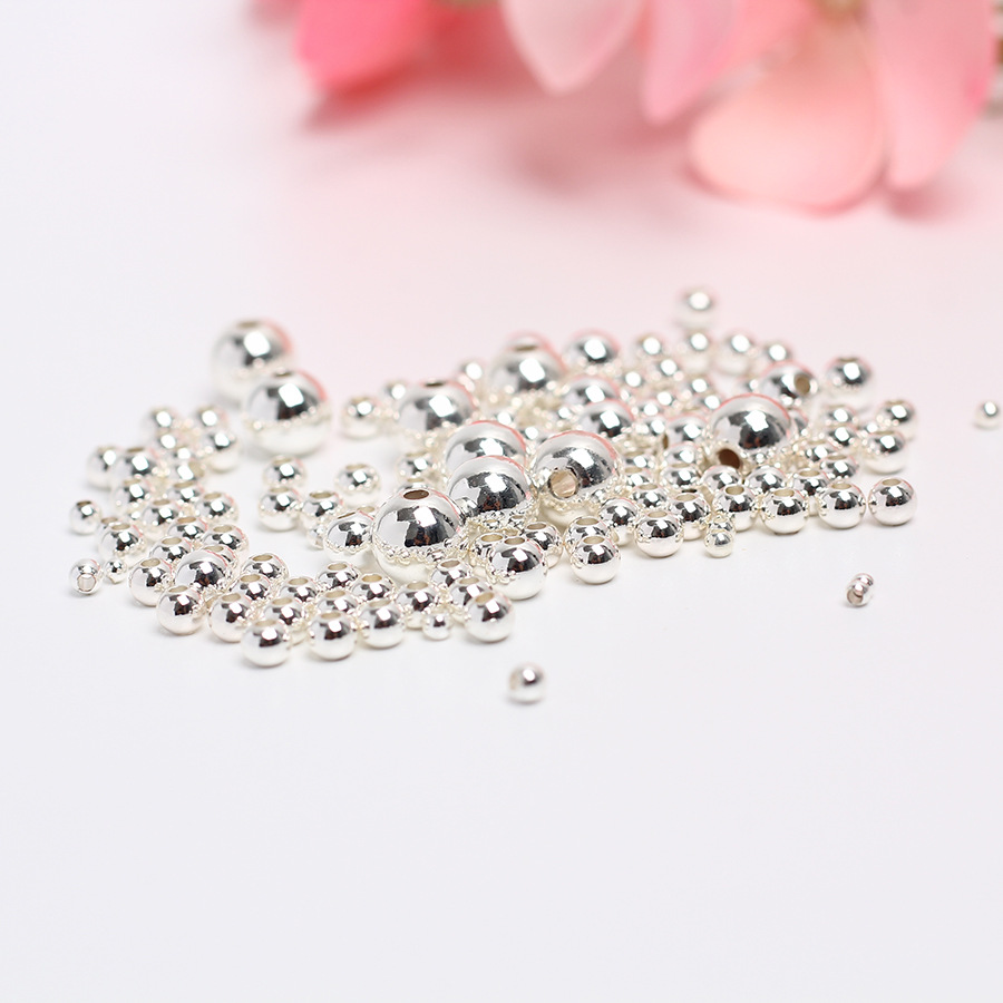 14K package gold color retention beads transfer beads small gold beaded solid diy jewelry handmade beaded accessories loose beads