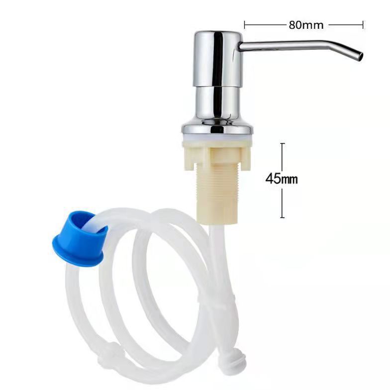 キッチン水槽石けん液器家庭用304ステンレス延長管押圧神器洗浄精押圧器押圧器|undefined